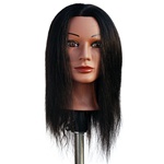 Marianna 22" Cosmetology Mannequin Head 100% Human Hair Ethnic - Miss Jenny