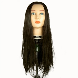 Celebrity 30" Cosmetology Mannequin Head Synthetic Hair, Brown - Allison