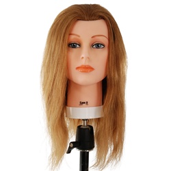 Celebrity 22" Cosmetology Mannequin Head 100% Human Hair, Blonde - Sam II
